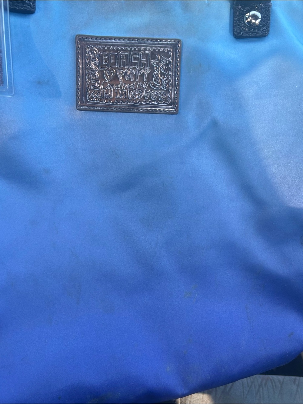 Coach Blue Poppy New York Skyline Tote - Picture 6 of 9